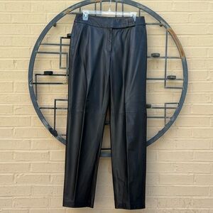 Black leather trouser